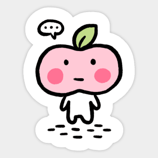 Peach : I have no idea ( front ) Sticker